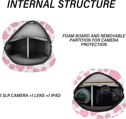 GABraden Cute Small Camera Bag with Photographer Camera Sling Bag Waterproof Dslr Camera Case Compatible with Nikon