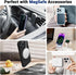 iPhone 14 Pro Max Case - Shockproof Silicone, 3 in 1 Magnetic, Designed for MagSafe, 6.7" + 2X Screen Protectors