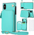 Asuwish Phone Case for iPhone Xs Max Wallet Cover with Tempered Glass Screen Protector and Zipper Card Holder