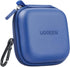UGREEN Waterproof Earphone Case for AirPods Pro & JLab Earbuds, with Carabiner, for Headphones & SD Cards, Blue
