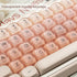 Rainy75 132 PBT Keycaps, Jelly Pink Keycap Foundation MOA Profile, Keys Cute Custom Keycaps for Cherry Gateron MX