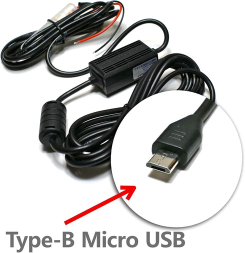 EDO Tech Ultra Compact Micro USB Direct Hardwire Car Power Cord Kit, 10 Ft for GPS Tracker, Bluetooth Speaker