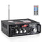AV-298BT Stereo Audio Amplifier, Max 600W Amp 2 Channel Wireless Bluetooth 5.0