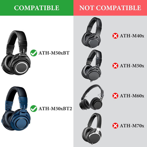 Geekria Audio Cable with Mic, Compatible with ATH-M50xBT2/SR5, Pioneer SE-MS7BT Headphones, 1/8" to 3.5mm Replacement