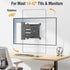 ELIVED 14-42 Inch 29.5 Inch 200x200mm, 44 lbs. Long Arm TV Wall Mount for Most tvs & Monitors, Long Extension TV Mount