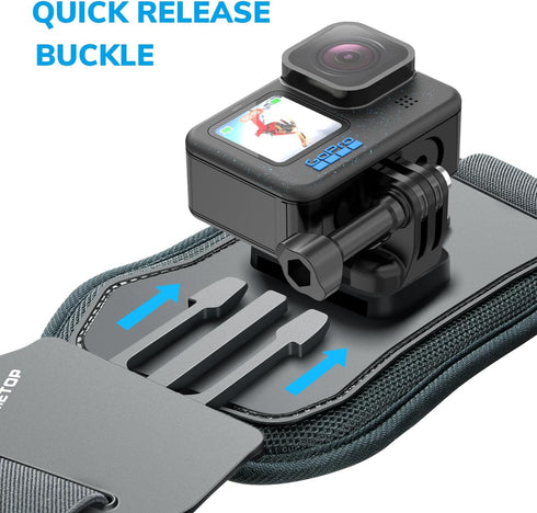 Sametop Phone Chest Mount Harness Holder Mobile Phone Strap Clip Compatible with iPhone Samsung GoPro 12/11/10/9/8 DJI Osmo and Most Cell Phones Action Cameras POV/VLOG