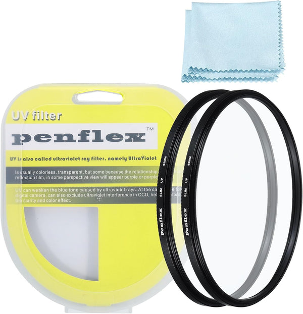 PATIKIL 95mm UV Filter, 2 PCS Slim UV Protection Camera Lens Filter for Crystal Clear Photography