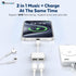 USB C Splitter 1 in 2 Out, Dual USB C Headphone and 60W Charger Adapter, Type C Audio Adapter with Fast Charging Dongle Compatible with iPhone 15, Samsung Galaxy S23/S22/S21 Ultra iPad, Pixel