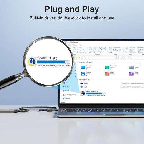 3.0 2 2 Elecan High Speed USB PC to PC Transfer Cable FT for Windows & macOS, USB A to A Direct Data Sync Link Bridge