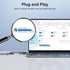 3.0 2 2 Elecan High Speed USB PC to PC Transfer Cable FT for Windows & macOS, USB A to A Direct Data Sync Link Bridge