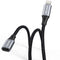 AGVEE 6.6ft Lightning Extension Cable, Braided Female to Male Extender Full Function Cord Compatible with iPhone iPad,