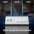 Nightstand Edge Mount Power Strip with USB-C Ports, Tabletop Surge Protector with 3 AC Outlets