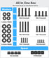 MOUNTUP M4 M6 M8 4K MU9041 Universal TV Mounting Hardware Screw Kit with Box - Screws, Spacers & Washers for Most LED