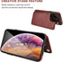 OT ONETOP iPhone 11 Pro Wallet Case, PU Leather Kickstand with Card Holder, Shockproof Cover (Brown)