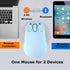 SHARE SUNSHINE Wireless Mouse Cute Pig Bluetooth & USB Dual Mode Mice,Silent Portable Compact Blue Fun Mice