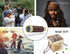 Laupha 25x30 Retro Pirate Telescope Spyglass Portable Collapsible Handheld Telescope Zoom Vintage Monocular Classical