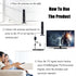 Generic 4K,1080P (1Pc) TV Antenna, HD Digital Antenna/Signal Booster with Crisp HDTV Display Remote, Indoor Wave Beam