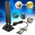 Kaunosta 6E 6GHz 5GHz 2.4GHz WiFi Antenna Tri-Band RP-SMA WiFi Antenna Magnet Mount Base for PC Desktop Computer