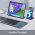 KUNSI Foldable Bluetooth Keyboard with Touchpad, Ultra Slim Portable Wireless Keyboard with Rechargeable Battery