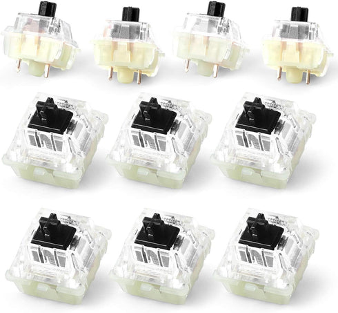Authentic RGB Cherry Switch, Cherry MX Switches Keycap Replacement Set, 10 pcs (Black 3 pin)