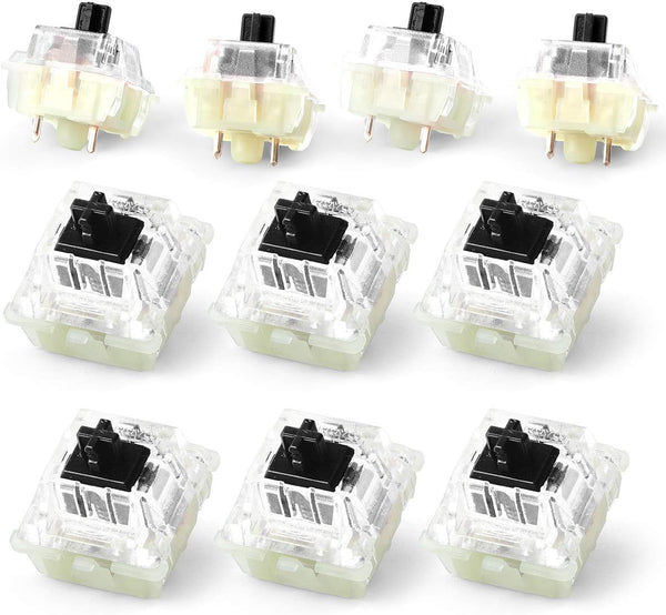 Authentic RGB Cherry Switch, Cherry MX Switches Keycap Replacement Set, 10 pcs (Black 3 pin)