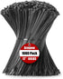 Armpow 12 Inch Zip Ties Black 1000 PCS, 60 Lbs- Heavy Duty