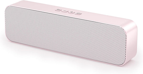 KASOHQEE Computer Speaker for Desktop,Rechargeable PC Speaker,Small Computer Soundbar with Stereo & Bass,3.5mm