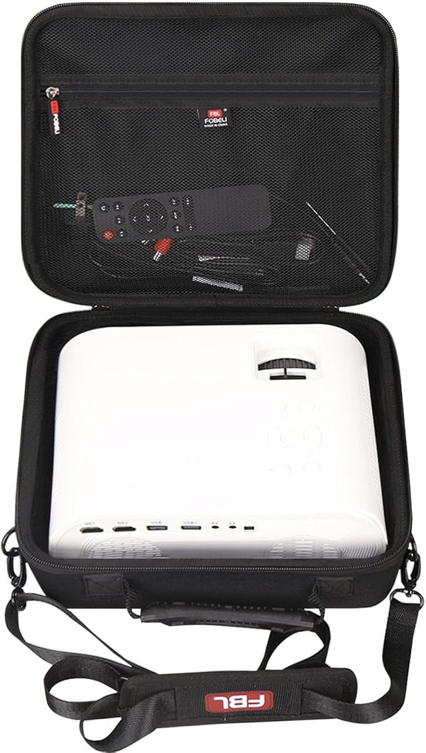 FBLFOBELI Hard Carrying Projector Case Compatible with HOMPOW C10 Mini Projector, Fits
