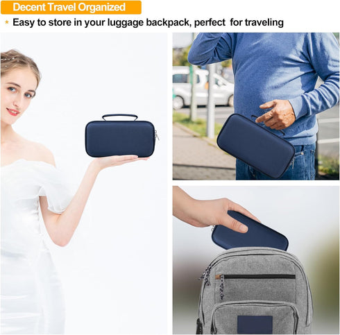Elonbo Carrying Case for Blue Tees Golf Player + GPS Speaker, Wireless Portable Bluetooth Speaker Travel Bag, Navy