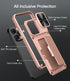 iPhone 15 Pro Max Case with Wallet, Built-In Slide Camera Cover & Credit Card Holder, Military Grade Drop Protection