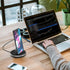Encased Desktop Charging Stand - Adjustable Case-Friendly Dock Station Charger for USB-C Phone and Tablets