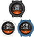 FitTurn Designed Case for Coros Pace 2 Smart Watch, Rugged Protective TPU Bumper Case (Black, White, Blue)