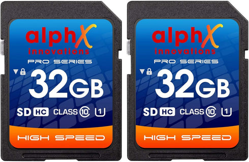AlphX 32gb SD HC Class 10 High-Speed Memory Card for T7i T7 T6i T6S T6 T5i T5 T4i T3i T3 T2i T2 T1 XS SL1 SL2 Digital Camera