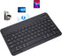 Ultra-Slim Bluetooth Keyboard, Portable Mini Wireless Rechargeable for Apple iPad, iPhone, Samsung Tablet (10 inch