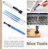 14Pcs Mechanical Keyboard Lube Kit, Includes Key Puller, Tweezers, Cleaning Brush, Lubrication Pens, Keycap Remover
