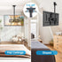 PERLESMITH Ceiling TV Mount for 26-65 inch Flat Screen Displays, Adjustable Ceiling Bracket Holds up to 110lbs