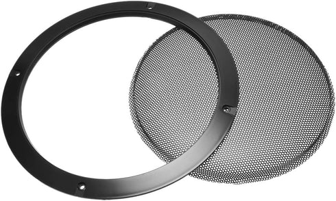 uxcell 8 Inch Speaker Grill Cover, 225mm Mesh Decorative Circle Subwoofer Guard Protector, Black 2pcs