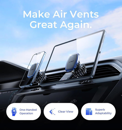 LISEN Magnetic Phone Holder for Car Samsung, 20X Powerful (Blue)