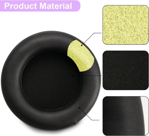 Virtuoso RGB Ear Pads Replacement, Compatible with Corsair Virtuoso RGB Wireless XT SE Gaming Headset, Protein Leather