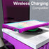 Case for Samsung Galaxy Note 10 Plus with Screen Protector, Full Body Protective Hybrid Dual Layer Case (Purple Light