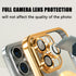 Misscase Magnetic Glitter Case for iPhone 15 Pro Max - Slim, Shockproof, Anti-Scratch, with Camera Lens Protector, Gold.