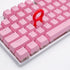 Granvela Keycaps, 104 Keys ABS Keycap Set for Mechanical Keyboards, ANSI US-Layout, Light Pink for RGB