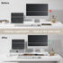 Fenge Computer Monitor Riser Stand with Drawer for 2 or 3 Monitors, Adjustable Length and Angle Desktop Laptop Stand,
