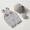 Vemonllas Newborn Photography Props - Knit Romper & Hat Outfit for Baby Photoshoot, Crochet Overall Sleepy Cap Costume