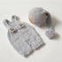 Vemonllas Newborn Photography Props - Knit Romper & Hat Outfit for Baby Photoshoot, Crochet Overall Sleepy Cap Costume