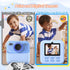 Upgrade Kids Instant Print Camera, 1080P HD Dual-Lens with Print Paper & 32G Card, Gifts for Ages 3-16
