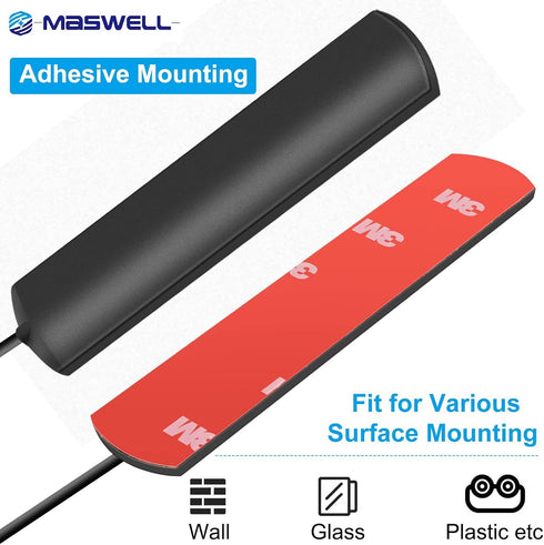 WiFi Antenna Adhesive Mount for WiFi, WiMAX, and Bluetooth, Rectangular Shape
