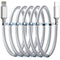 AICase Magnetic Type C to Lightning Cable: Super Organized Nano Data Cable for iPhone 14/13/12/11/Pro/Max/X/8/SE/iPad.