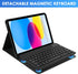 Keyboard Case for iPad 10th Gen 10.9 inch 2022, Detachable Bluetooth Keyboard with Pencil Holder