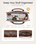 2-in-1 LOVEVOOK Laptop Bag for Women, Tote Purse with Clutch & Cup Holder, Waterproof Briefcase for Work Travel